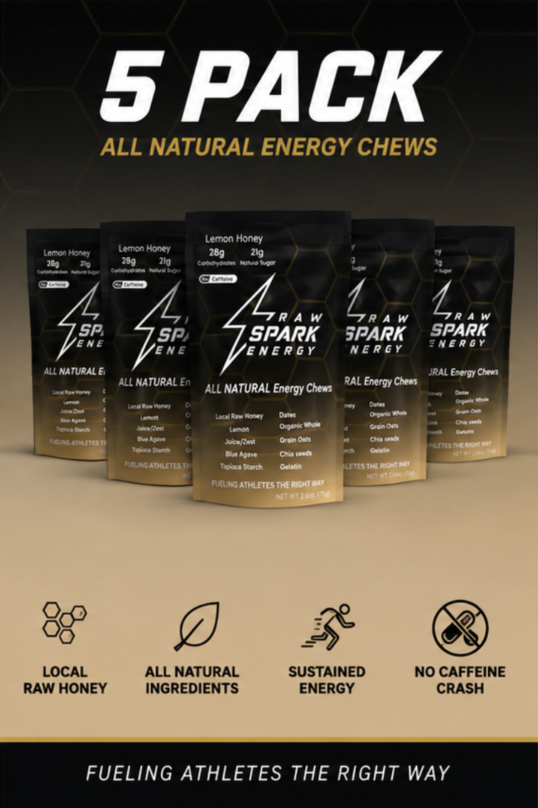 Raw Spark Energy Chews – Lemon (5 Pack)
